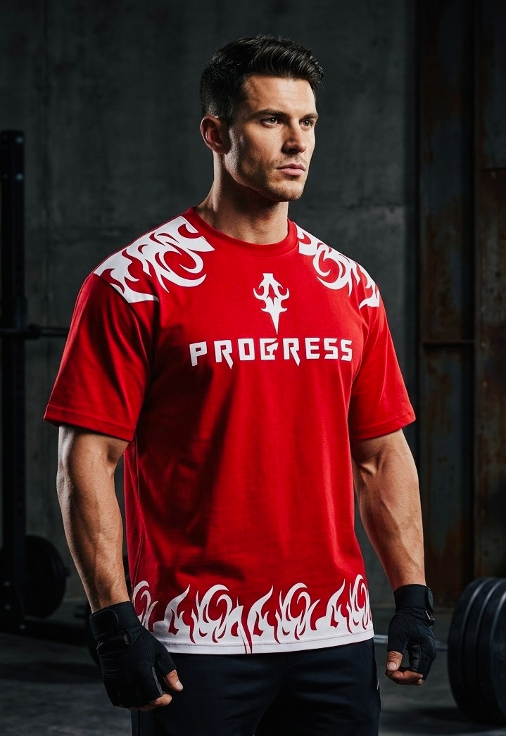Gym Edition – Oversized Printed T-Shirt